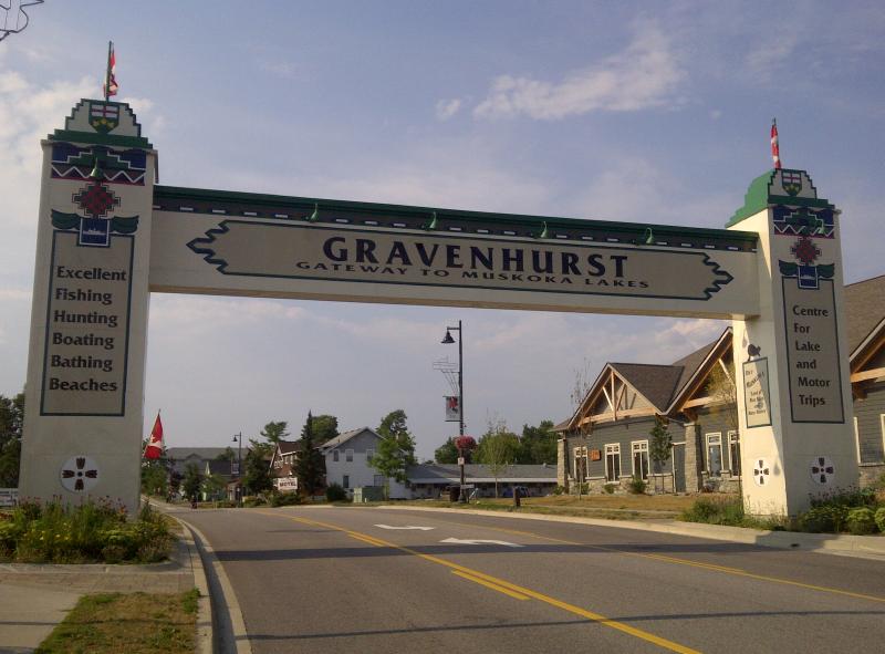 Gravenhurst ON Welcome Sign